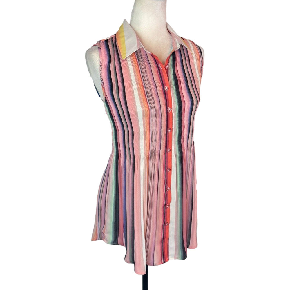 Cable & Gauge striped blouse